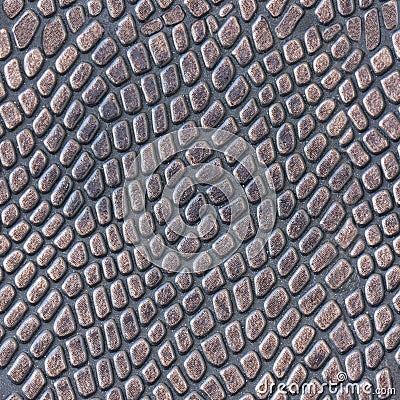 Seamless texture of the skin. Crocodile skin Stock Photo