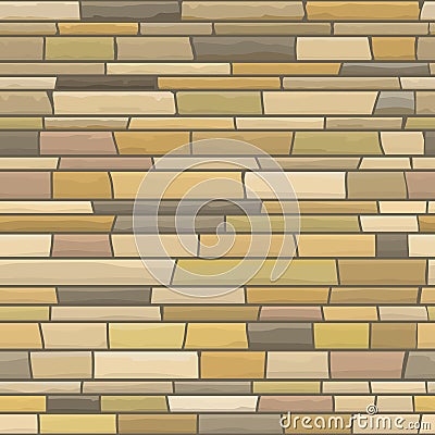 Seamless texture of stonewall Vector Illustration