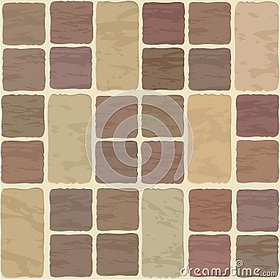 Seamless texture of stonewall tile Vector Illustration