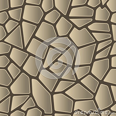 Seamless texture of stonewall Vector Illustration