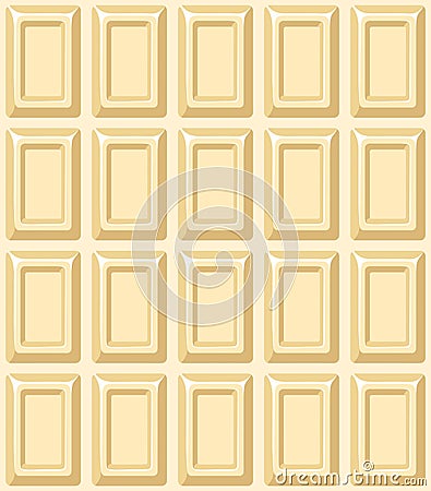 Vector seamless texture with white chocolate bar. Vector Illustration