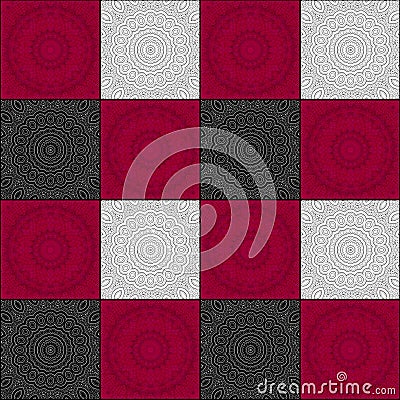 Seamless tile ornament pattern Stock Photo