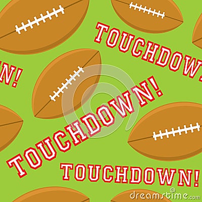 Seamless Touchdown Vector Illustration