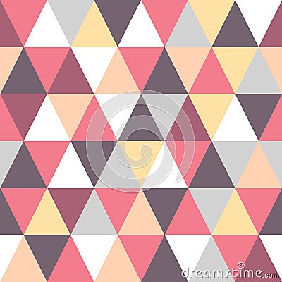 Seamless triangle colorful pattern. Vector geometric background Vector Illustration