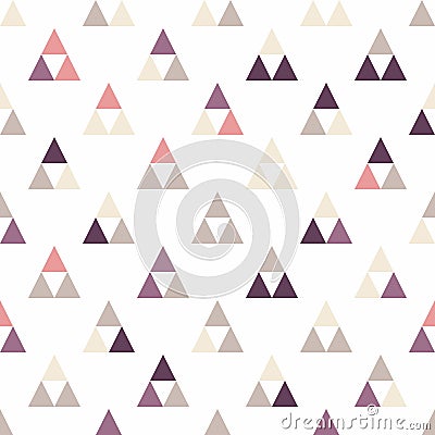 Seamless triangle pattern. Vector background. Geometric abstract texture Vector Illustration