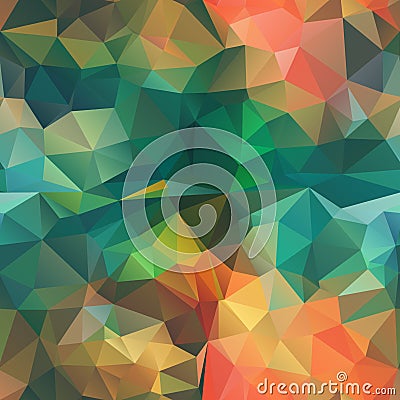 Seamless Triangle shape Mosaic Pattern Stock Image Vector Illustration