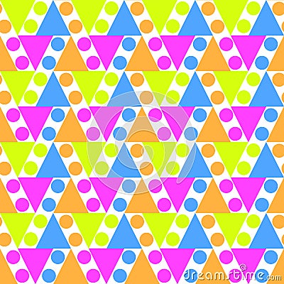 Seamless Triangles and Circles Background Stock Photo