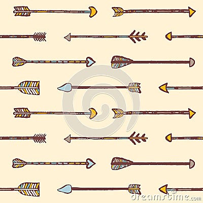 Seamless tribal pattern. Vector Illustration