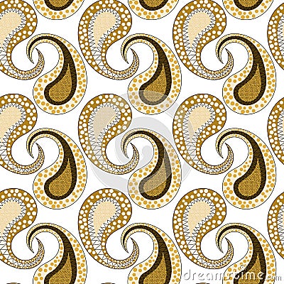 Seamless Tribal Pattern Leaves Skeleton Stock Photo