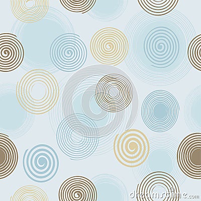 Seamless twirls pattern Vector Illustration