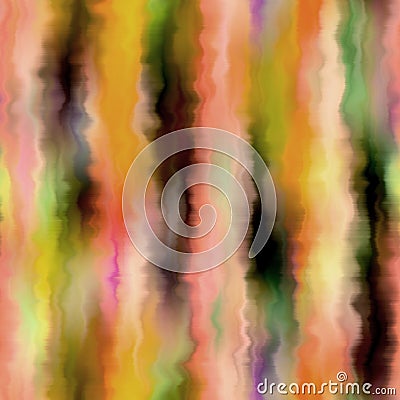 Bleed vertical stripe summer tie dye batik beach wear pattern. Seamless variegated gradient space dyed shibori effect Stock Photo