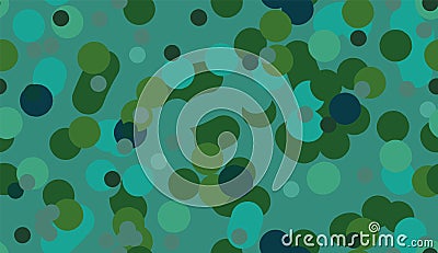 Seamless vector abstract green bubbling mixture pattern Vector Illustration