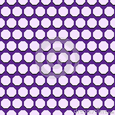 Seamless Vector Abstract Pattern With Octagonal Shapes Vector Illustration