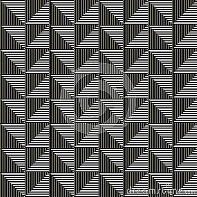 Seamless vector abstract pattern. symmetrical geometric repeating background Vector Illustration