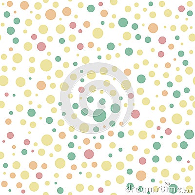 Seamless Vector Background. Pattern With Colored Random Shapes Vector Illustration