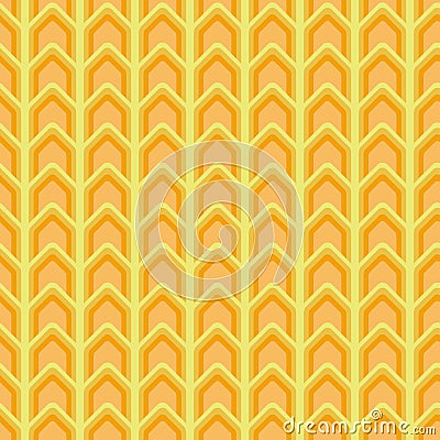 Seamless vector chevron pattern in yellow and orange colors Vector Illustration