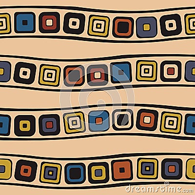 Seamless vector geometrical pattern. Vector Illustration