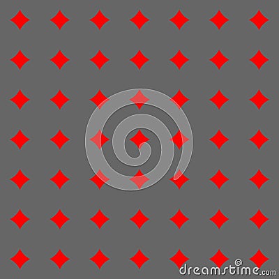 Seamless vector graphic of an array of overlapping grey circles with a red background showing through the spaces between overlaps Vector Illustration