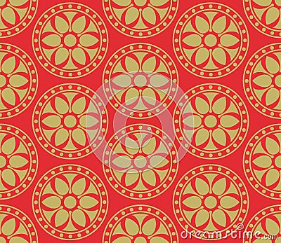 Seamless vector korean pattern Vector Illustration