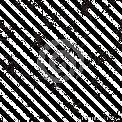 Seamless vector lined pattern. Creative geometric black and white background with diagonal lines. Vector Illustration