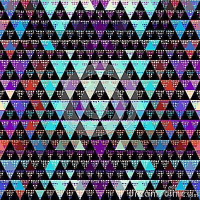 Seamless vector pattern background of a triangles. Vector Illustration