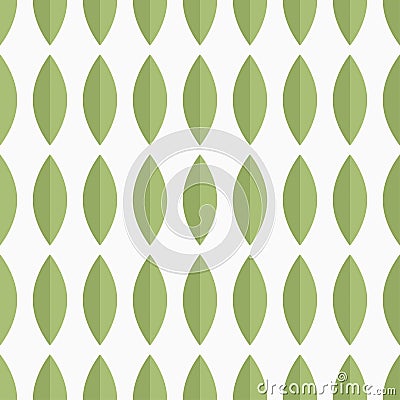 Seamless vector pattern with green petals Vector Illustration