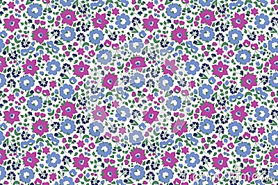 Seamless vector pattern with large flowers Vector Illustration