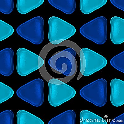 Seamless vector pattern made up of geometric shapes clay. Vector Illustration