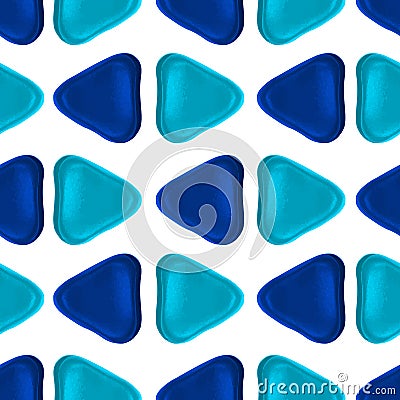 Seamless vector pattern made up of geometric shapes clay. Vector Illustration