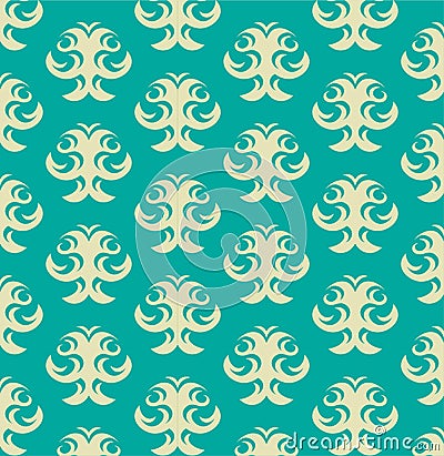 Seamless vector pattern resembling a tree Stock Photo