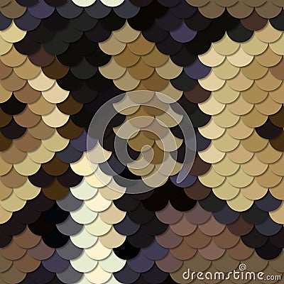 Skin of a snake Python. Seamless vector pattern. Vector Illustration