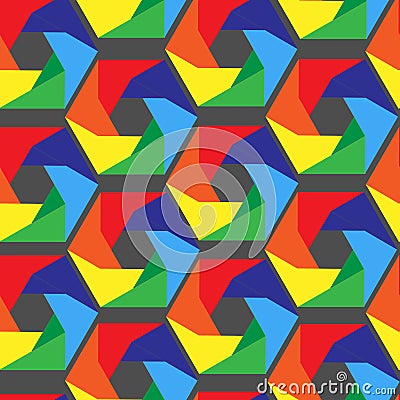 Seamless vector pentagon background Vector Illustration