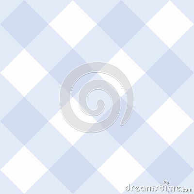 Seamless vector sweet blue and white background, checkered pattern or grid texture Vector Illustration