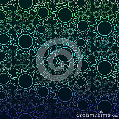 Seamless vector tech texture. Draw line abstract. Futuristic technology design. Innovation tech background Stock Photo