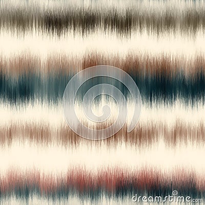 Seamless vector tie dye multicolor bleeding stripe pattern for surface print Vector Illustration