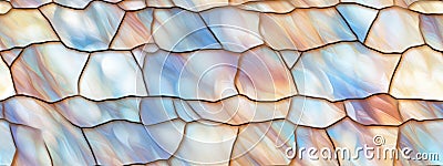 Seamless Vintage Abstract pearl glass background with shimmering mother of pearl and rainbow colours Stock Photo