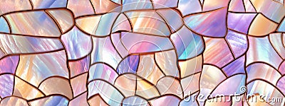 Seamless Vintage Abstract pearl glass background with shimmering mother of pearl and rainbow colours Stock Photo