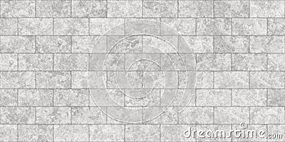 Seamless vintage cottage core whitewashed limestone marble tiles background texture Stock Photo