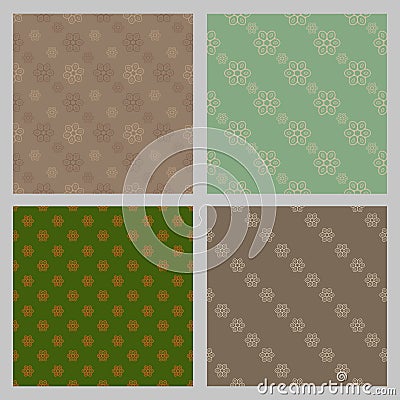 Seamless vintage pattern. Eps 10 Vector Illustration