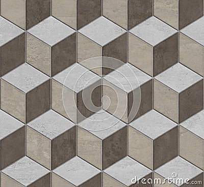 Seamless vintage tiles texture Stock Photo