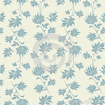 Seamless vintage wallpaper pattern royalty free stock