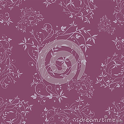 Seamless violet pattern Vector Illustration