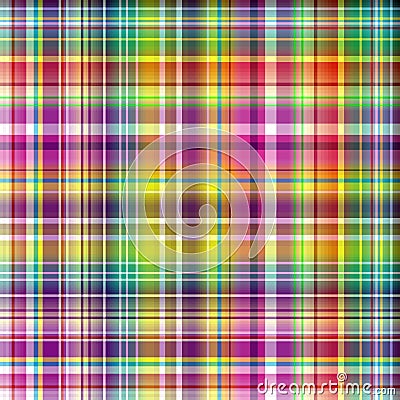 Seamless vivid checkered pattern Vector Illustration