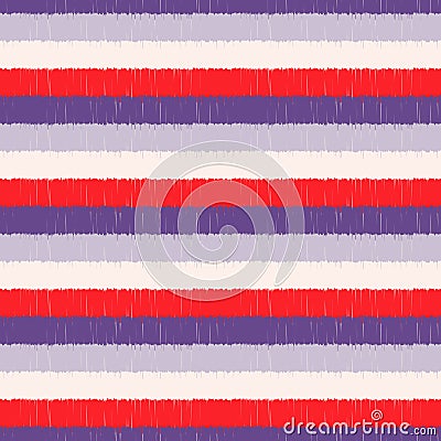 Seamless vivid color horizontal stripes pattern Vector Illustration