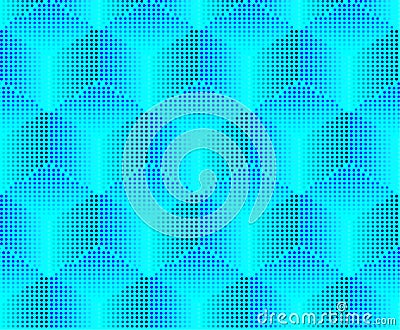 Seamless volume background from pixels Vector Illustration