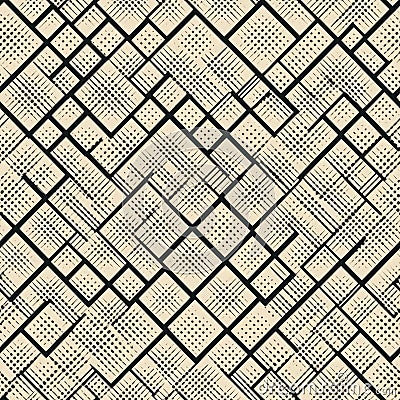 Seamless Wallpaper Background. Pattern With Subtle Texture And Repeated Square Shape. Generative AI Stock Photo