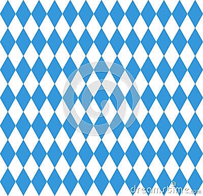 Seamless wallpaper. Bavarian Oktoberfest flag Vector Illustration