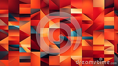 abstract seamless composition of an array of interlocking squares Cartoon Illustration