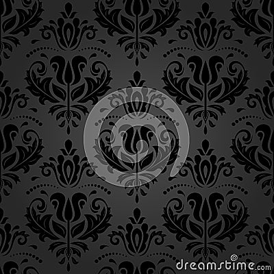 Seamless Wallpaper in the Style of Baroque Stock Photo