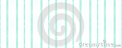 Seamless Watercolor Stripes. Green Geometric Stock Photo